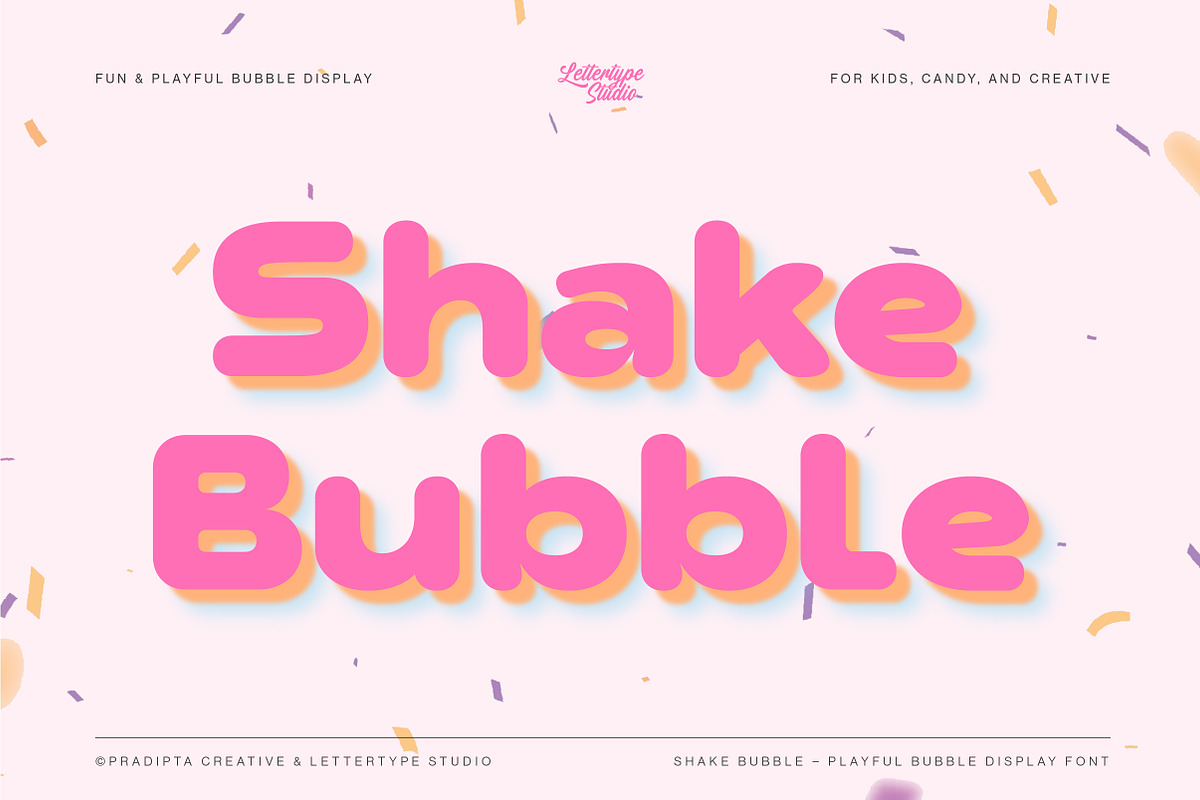 Shake Bubble – Playful Display Font, a Sans Serif Font by Lettertype Studio (Photo 1 of 10)