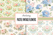 Grandmillennial Floral Pattern, a Pattern Graphic by Neon Studio (Thumbnail 2 of 6)