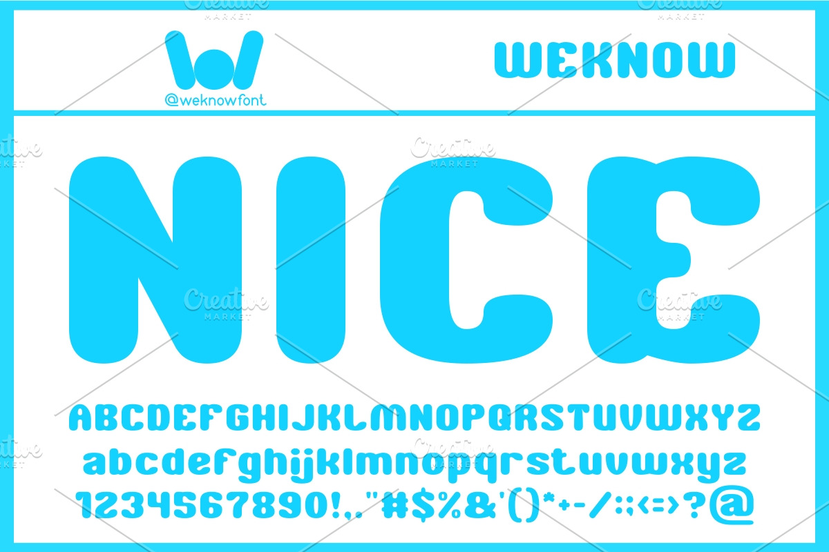 Nice font, a Font by weknow (Photo 1 of 8)