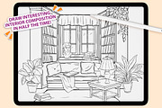 PROCREATE INTERIOR CREATOR TOOLKIT, a Brush Add-On by AlexandraArt (Thumbnail 10 of 10)