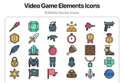 100 Video Game Elements Icons, an Outline Icon by Juicy Icons (Thumbnail 5 of 6)
