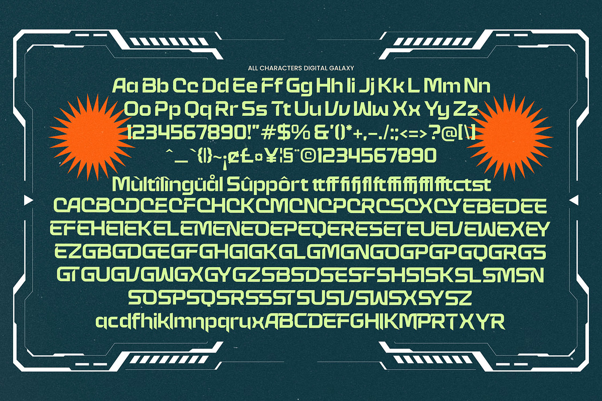 Digital Galaxy Futuristic Font, a Sans Serif Font by timelesstype.co (Photo 19 of 20)