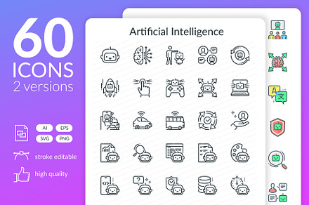 Artificial Intelligence Icons