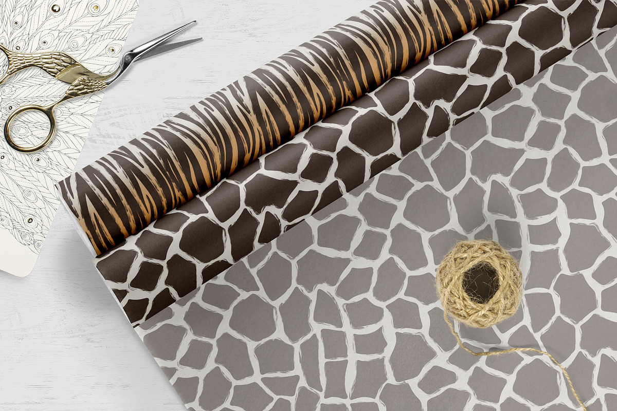 Wild Animal Print Set Natural Luxury, a Pattern Graphic by Oksana Dovhopol Art (Photo 5 of 17)