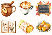Watercolor Fall Favorites Clipart, an Illustration by Libby Wishes (Thumbnail 4 of 6)