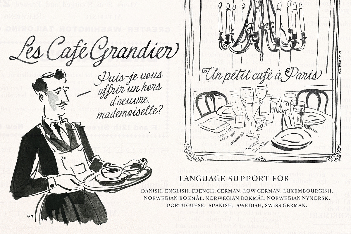 Le French Baguette Script, a Script Font by Nicky Laatz (Photo 12 of 21)