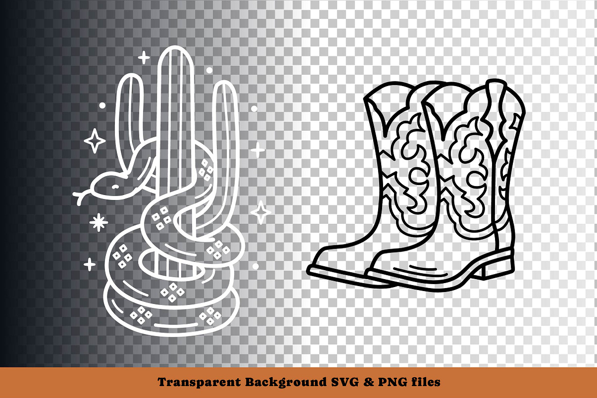 Western Line Art Illustrations, an Illustration by cd-design.co (Photo 4 of 7)