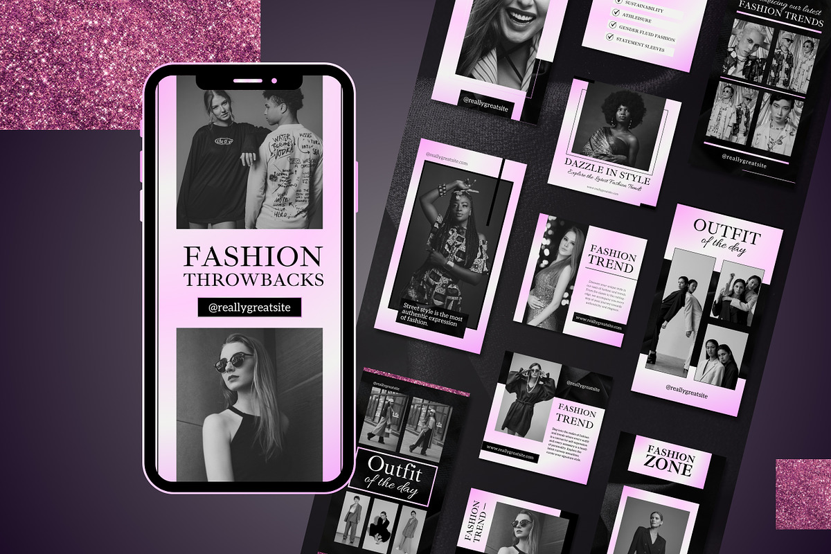 50 Fashion Stories Canva Templates, a Templates & Theme by TemplateCastleStore (Photo 4 of 10)