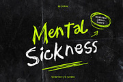 Mental Sickness - Ink Scribble Font, a Handwritten Font by Inviline.co (Thumbnail 1 of 10)