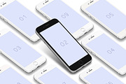 3D iPhone Presentation Mock-Up 01, an iPhone Mockup by Graphicsworld125 (Thumbnail 3 of 9)