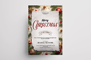 Merry Christmas - 3 Vintage Flyers, a Flyer Template by PixelsDesign (Thumbnail 4 of 4)