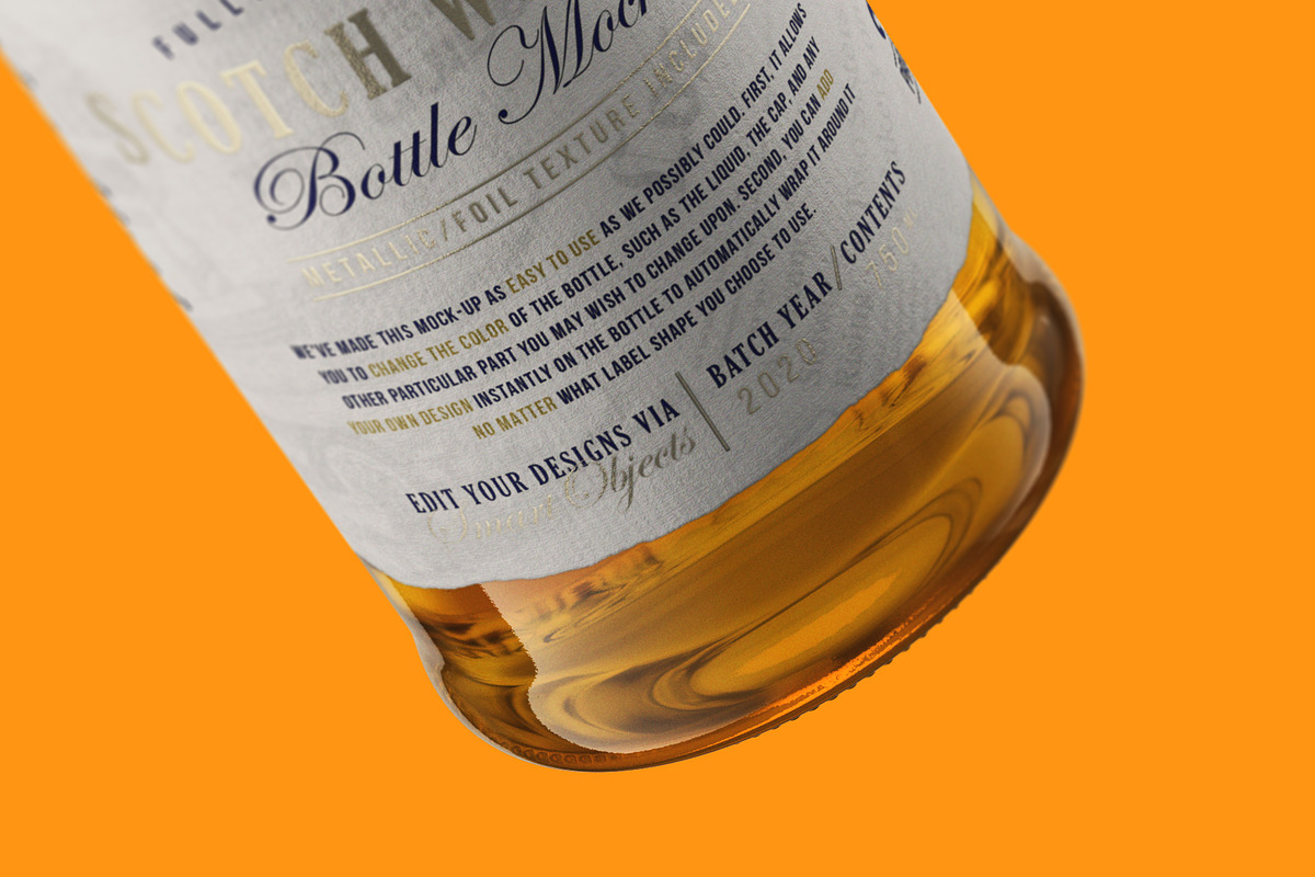 Scotch Whiskey Bottle Mockup, a Product Mockup by HexenDesigns (Photo 13 of 14)