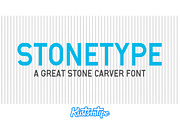 Stonetype, a Font by Kustomtype (Thumbnail 1 of 10)