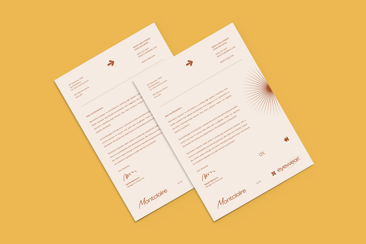 Eyewear Product - Letterhead, a Print Template by VUNIRA (Photo 3 of 3)