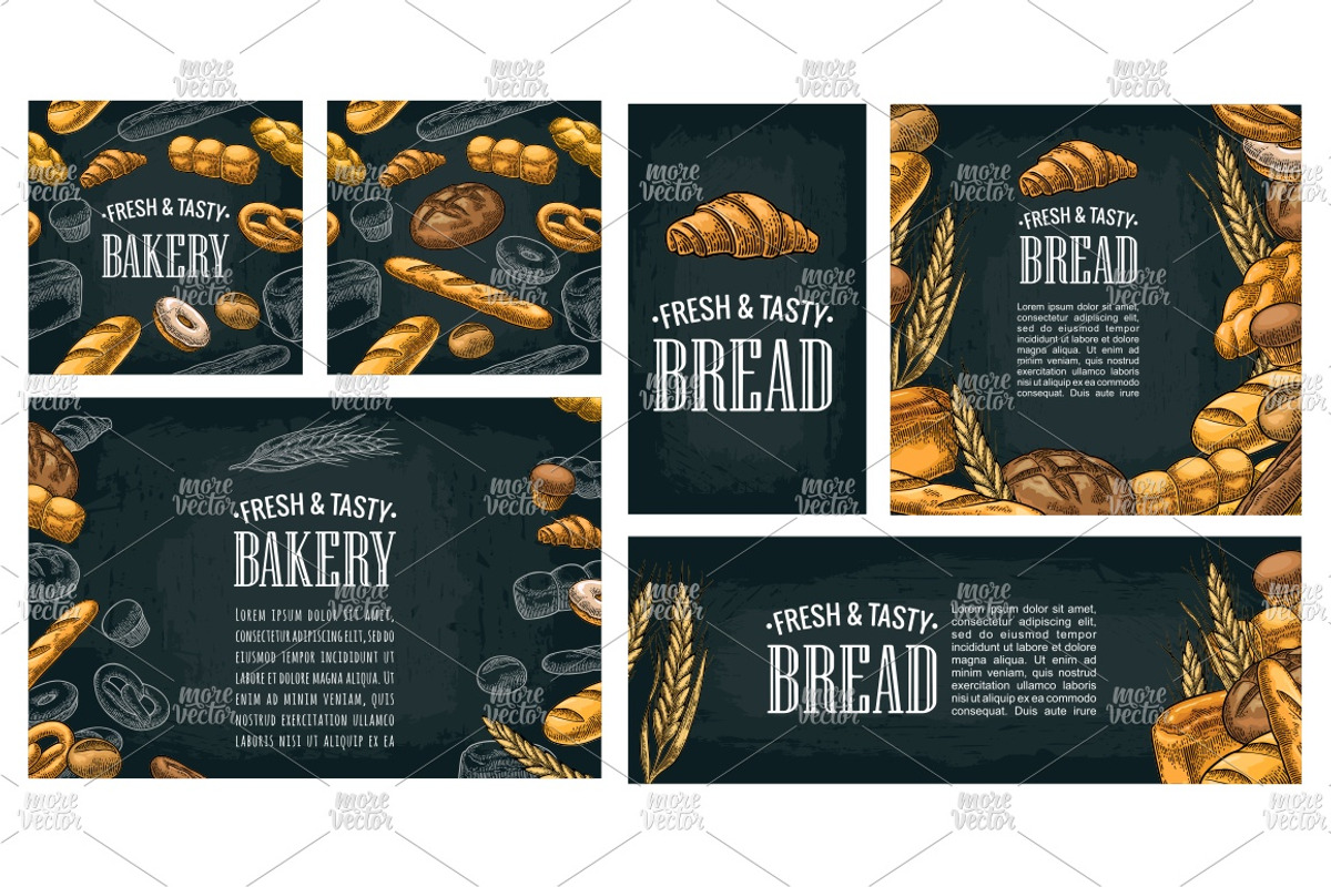 Bundle bakery, bread, a Food Illustration by MoreVector (Photo 7 of 10)