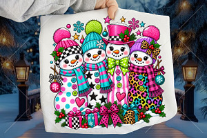 Preppy Snowman Christmas PNG, a Seasonal Illustration by Canvas Craft