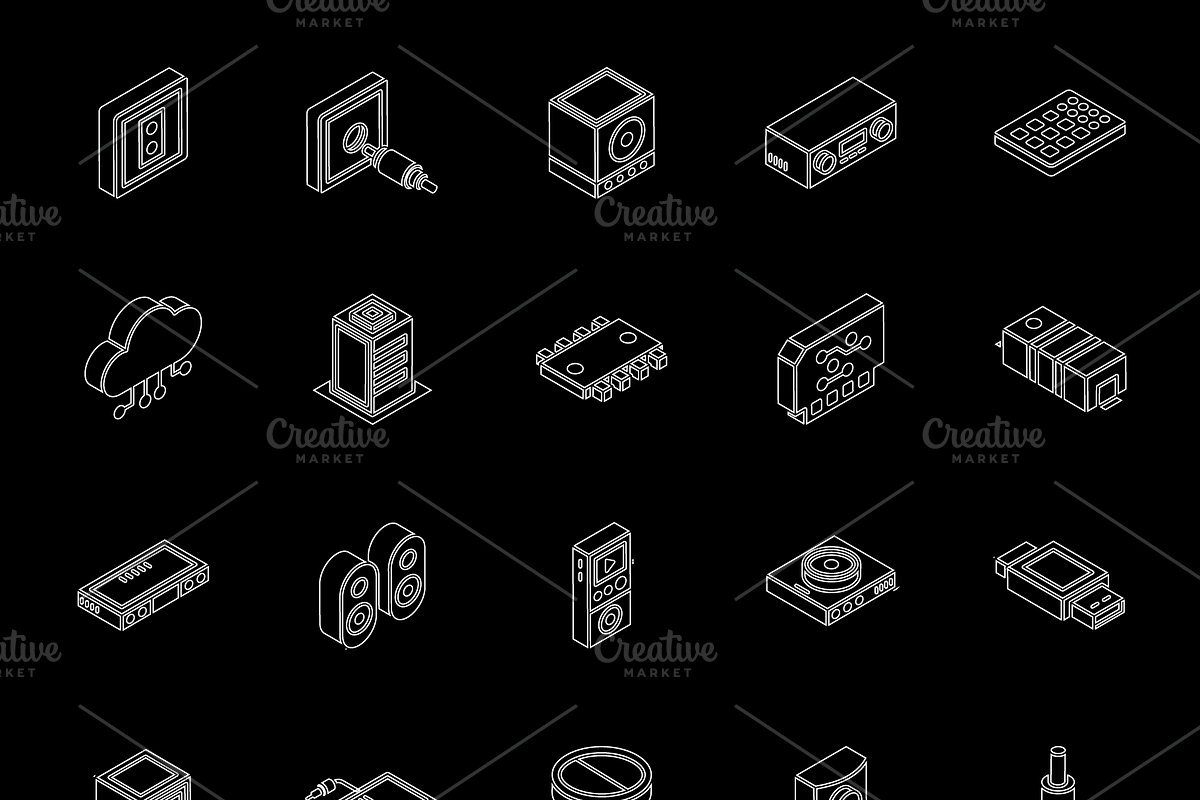 Multimedia and Appliances Icons, an Icon by Brickclay (Photo 13 of 15)