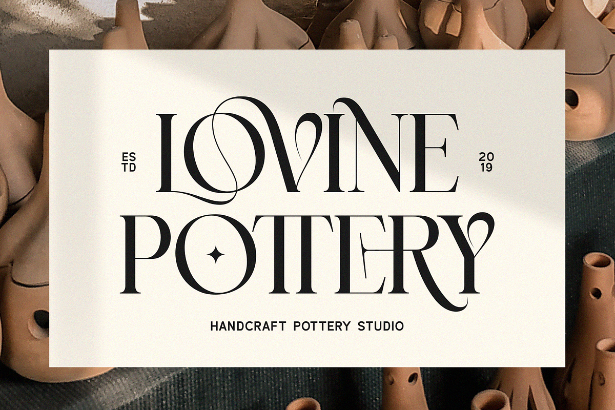 Lovine, a Serif Font by zeenesia (Photo 8 of 17)