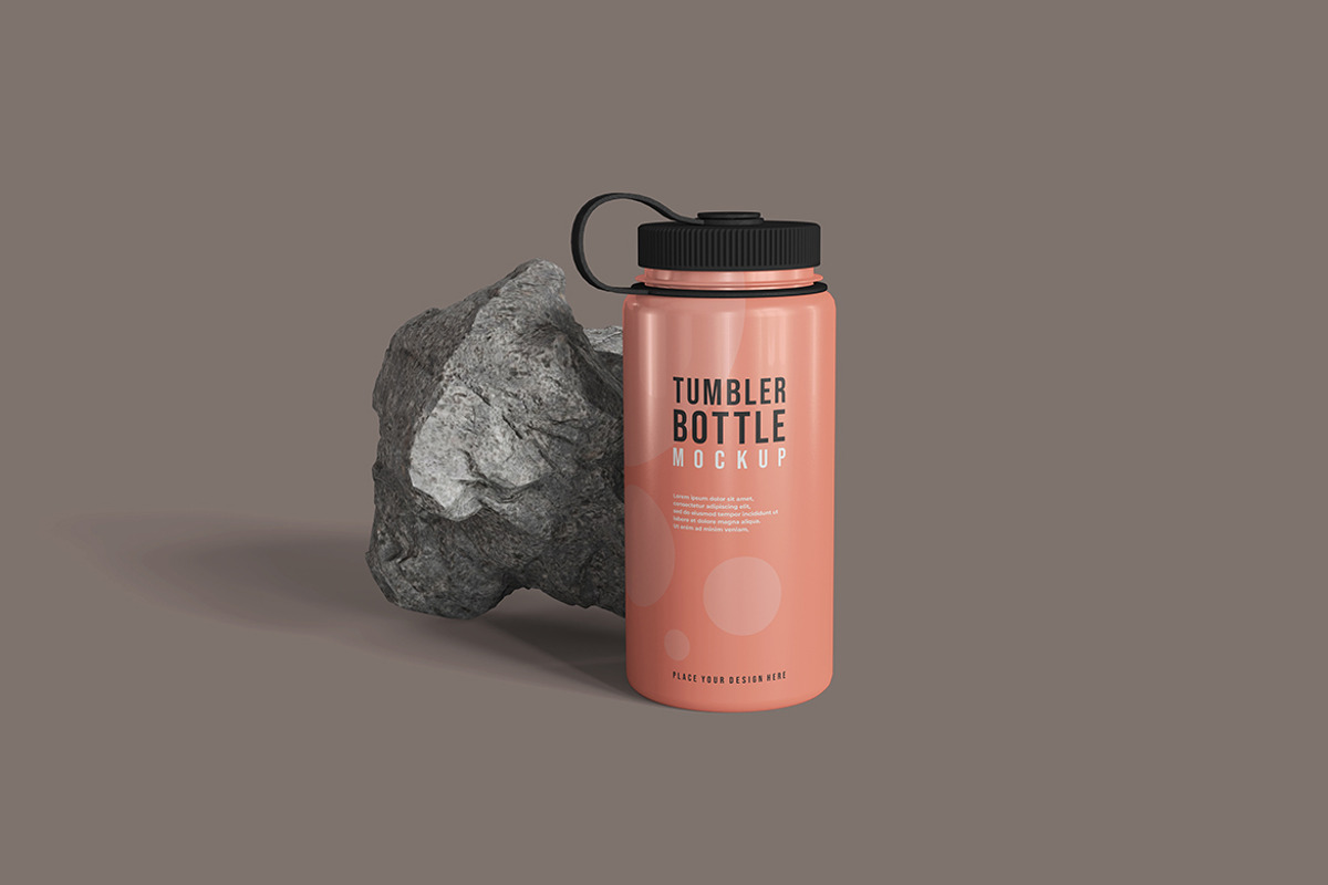 Tumbler Bottle Mockup, a Product Mockup by MrLetters (Photo 2 of 5)
