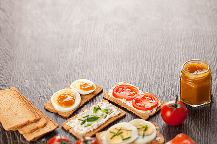 Tasty Canapes Food Border Background Containing Background Border And preview 4
