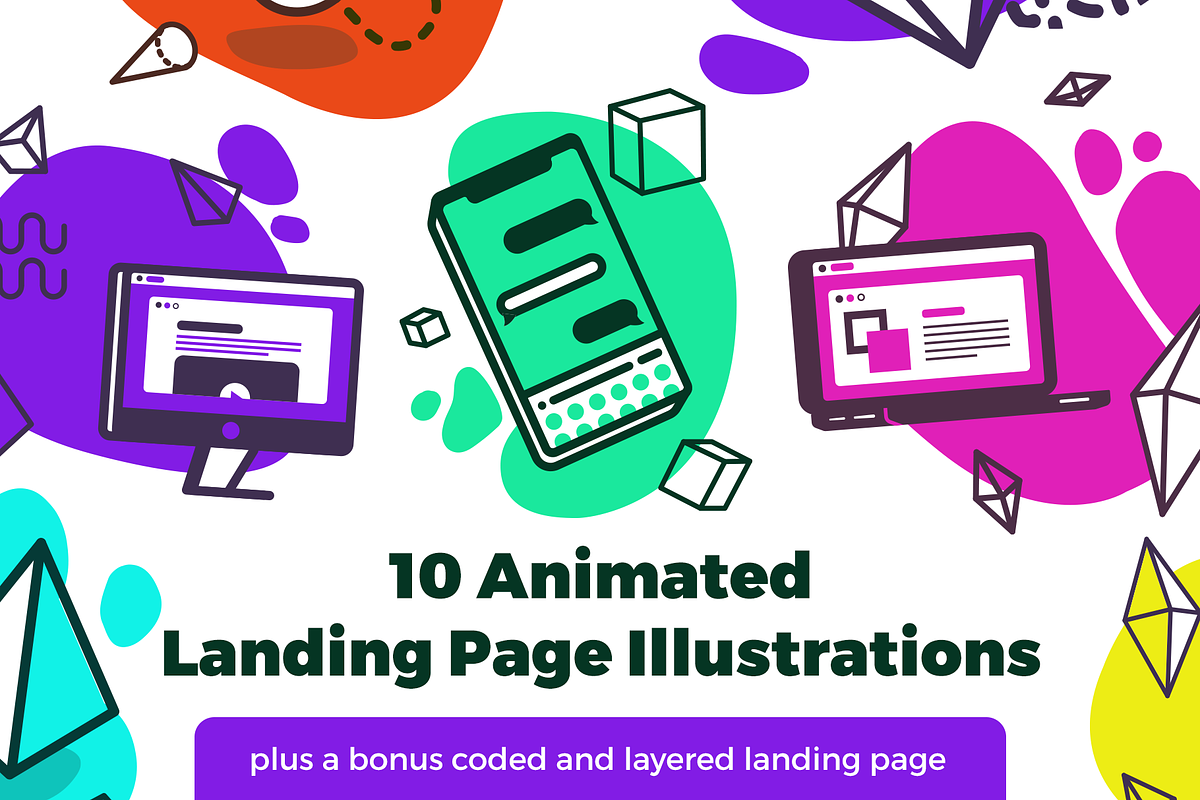 Landing Page Illustrations, a Templates & Theme by suppply (Photo 1 of 5)