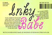 Inky Babe Messy Liquid Font Duo, a Handwritten Font by AnMark (Thumbnail 1 of 12)