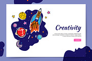 Creativity Website Space Design, a Templates & Theme by PREMIUMVECTOR (Thumbnail 2 of 4)