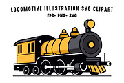 Steam Locomotive Train Vector, a Transportation Illustration by Gfx Expert Team (Thumbnail 1 of 3)