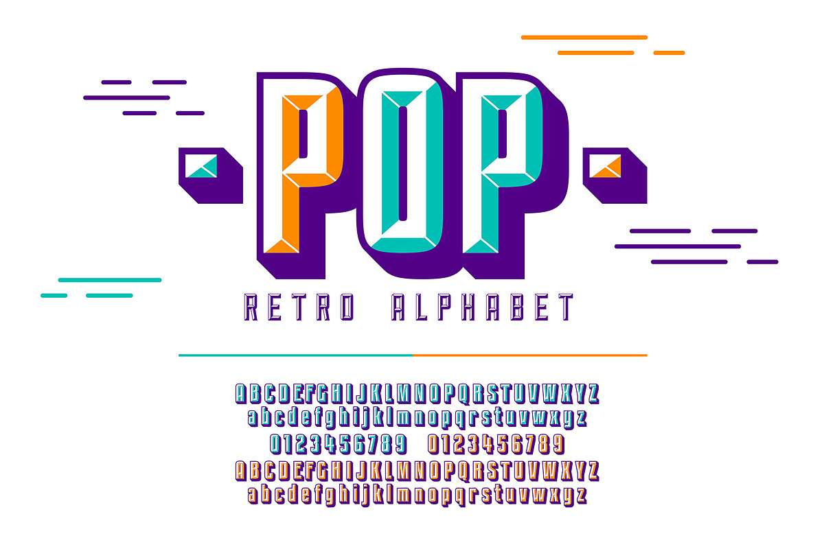 Retro Pop Art Alphabet Font, a Graphic by Pro_Vector (Photo 1 of 2)