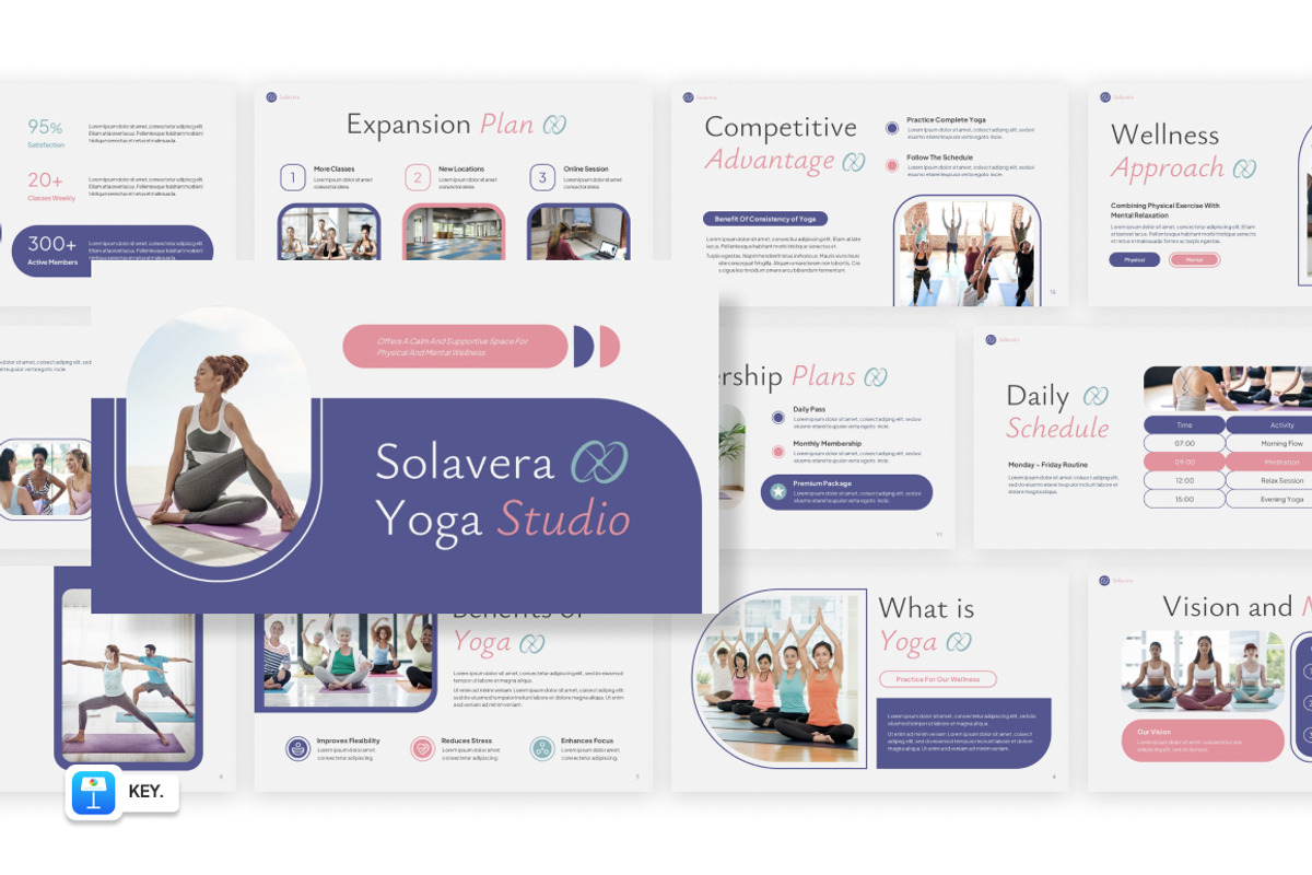 Solavera Yoga Studio Keynote, a Presentation Template by Loin Studio (Photo 1 of 4)