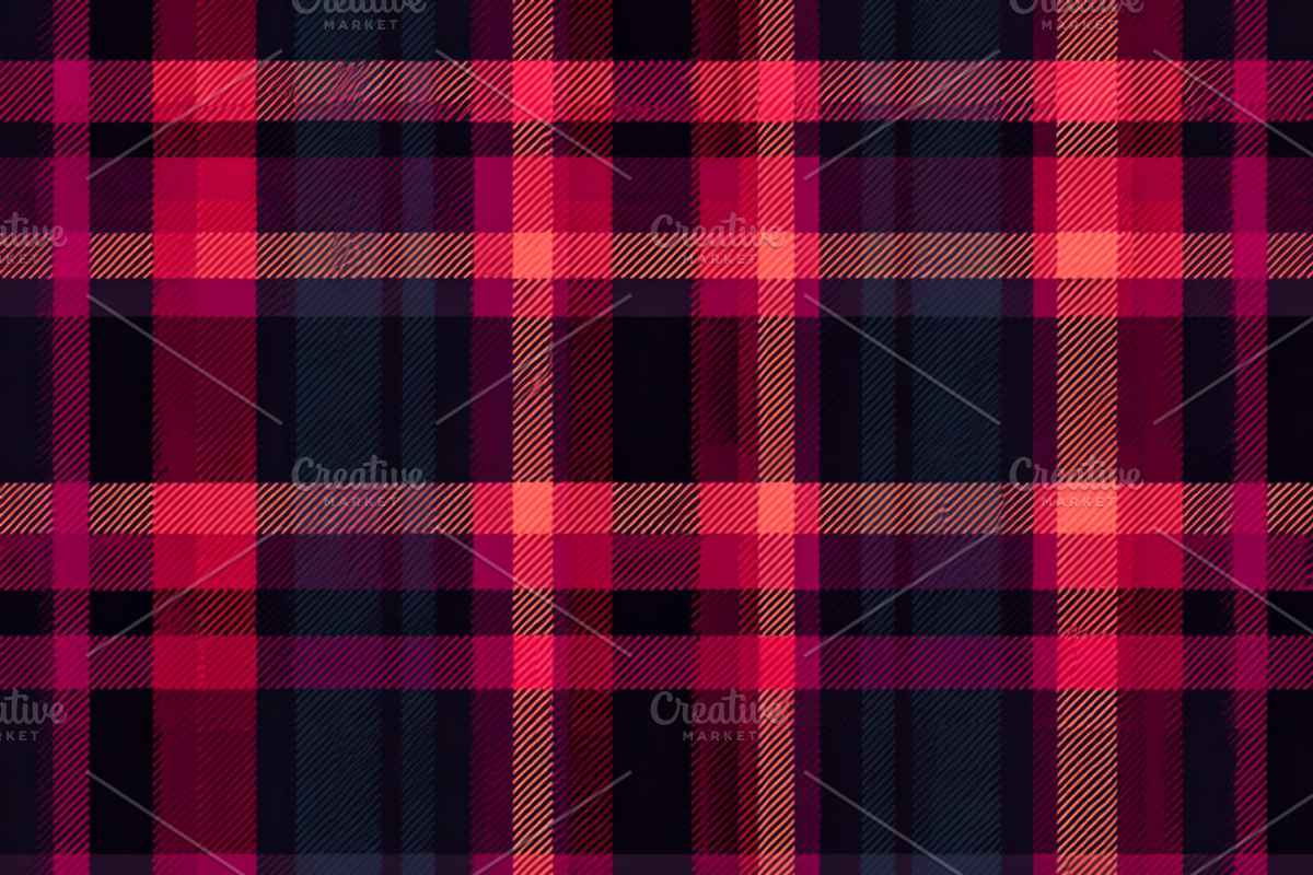 Christmas Plaid Digital Paper, a Pattern Graphic by HubbaDigitals (Photo 4 of 5)