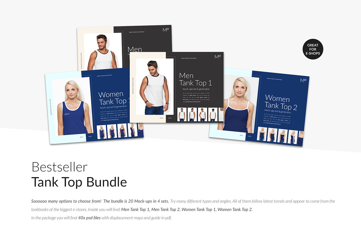 TANK TOP BUNDLE 20x Mock-ups + DEMO, a Books & Magazine Mockup by Apparel_Mockups (Photo 5 of 28)