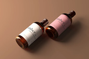 Amber Glass Bottle Mockups, a Cups & Container Mockup by pmvch (Thumbnail 4 of 10)