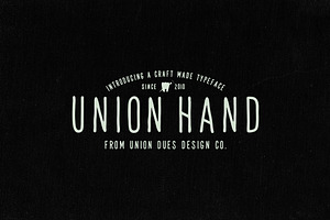 Union Hand Font