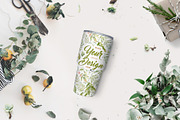 Floral Tumbler Mockup Scene (#002), a Cups & Container Mockup by Europe.graphics (Thumbnail 7 of 8)