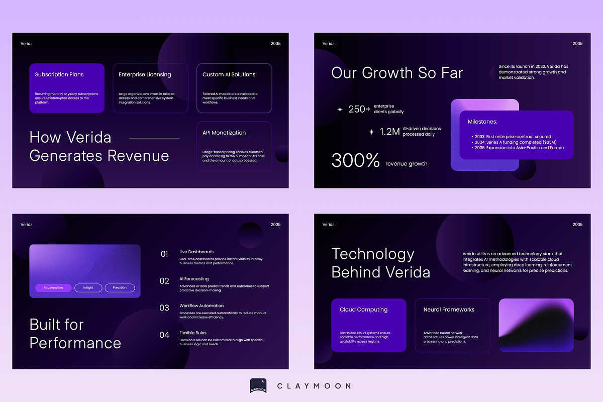 AI Company Pitch Deck, a Presentation Template by Claymoon Lab (Photo 4 of 6)