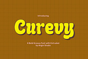 Curevy bold groovy font, a Handwritten Font by Angin Studio (Thumbnail 1 of 14)