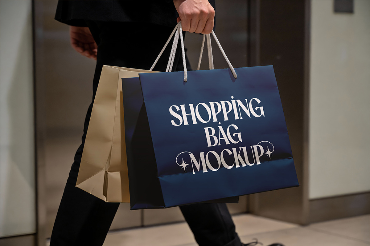 Shopping Bag Mockup, a Product Mockup by Pitchlook.Studio (Photo 2 of 5)