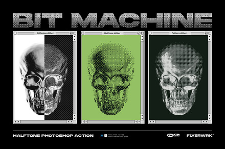 Bit machine Halftone Action