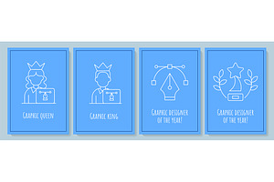 Graphic designer vocation postcards, a Card Template by IMG Visuals