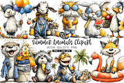Summer Animals PNG Clipart, a Seasonal Illustration by OK Design (Thumbnail 1 of 6)