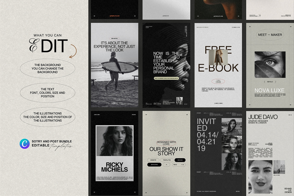 Canva Social Media Bundle, a Social Media Template by Prapti Design (Photo 8 of 9)
