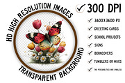 Whimsical Spring Butterfly Clipart, an Illustration by Craft Nest (Thumbnail 2 of 11)