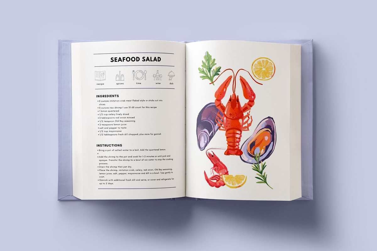 Sea Battle Gouache Illustrations, a Food Illustration by Elena Pimonova (Photo 5 of 10)