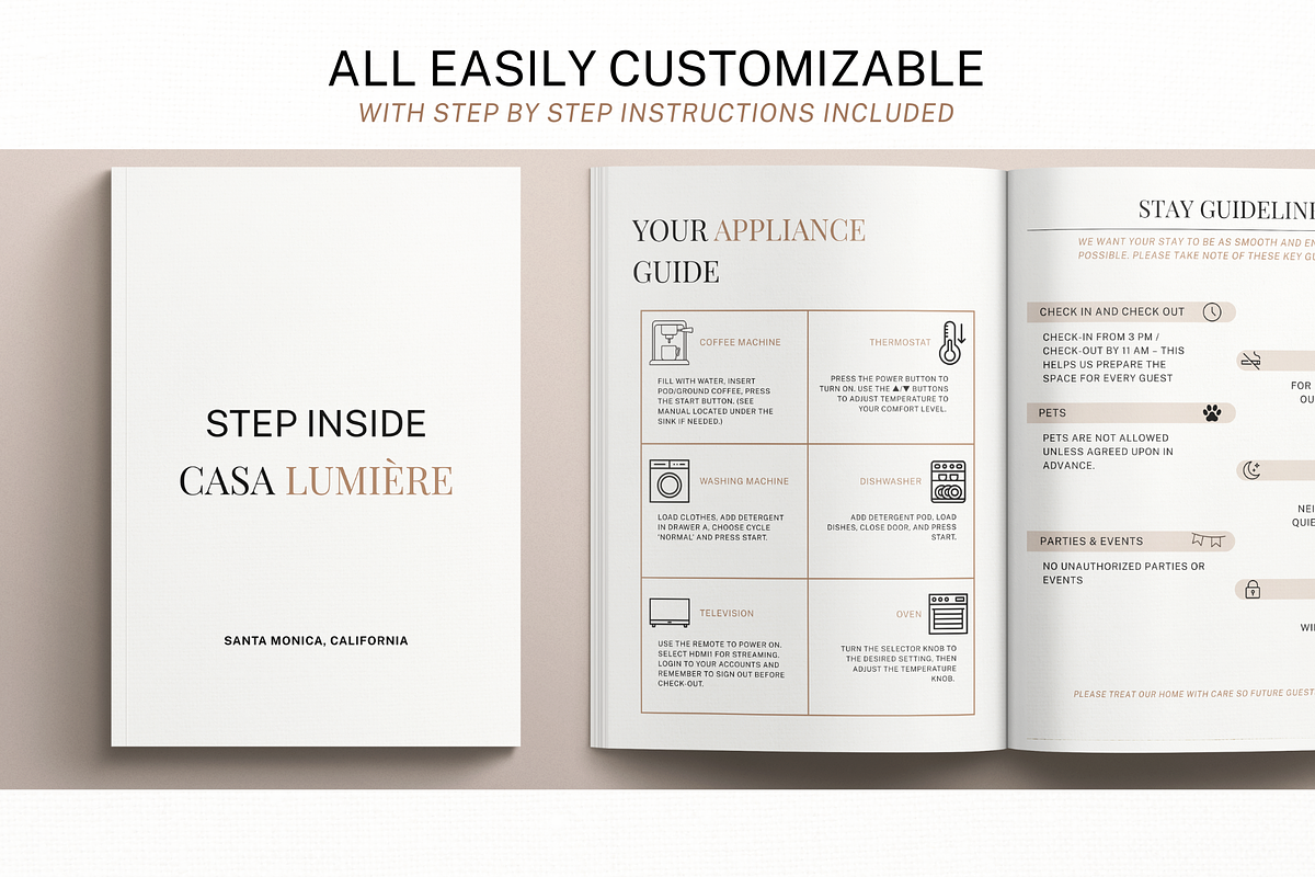 Short Term Rental Welcome Book preview 5