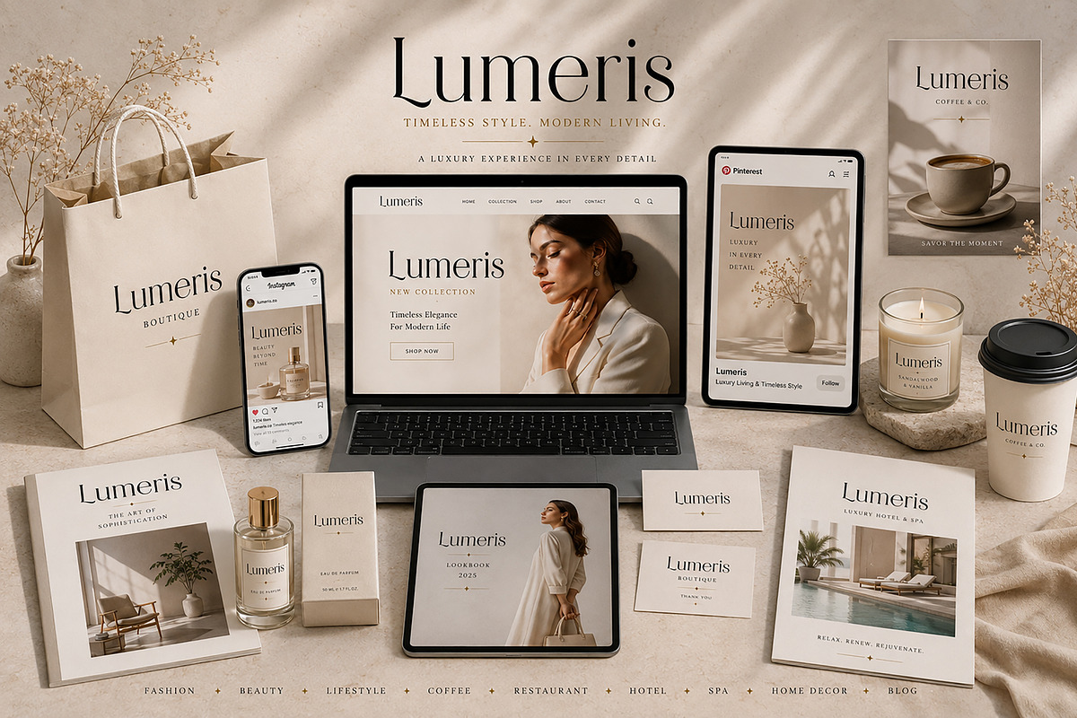 Lumeris – Luxury Modern Serif Font, a Serif Font by Wow Magic (Photo 2 of 6)
