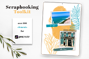 Scrapbooking toolkit for Procreate, a Brush Add-On by Oh Mia Studio (Thumbnail 1 of 3)