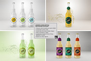 Clear Bottle with Crown Cork Mockup, a Cups & Container Mockup by INCDesign (Thumbnail 2 of 9)