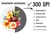 Watercolor Fruits Cocktail Summer, an Illustration by Craft Nest (Thumbnail 2 of 12)