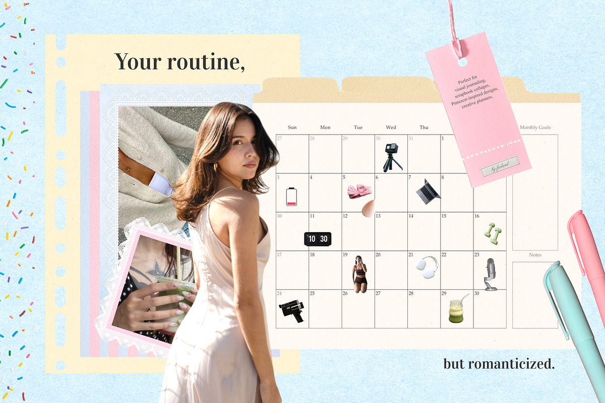 Daily Routine Board Collage Pack, an Object Graphic by Feelsoul (Photo 4 of 11)